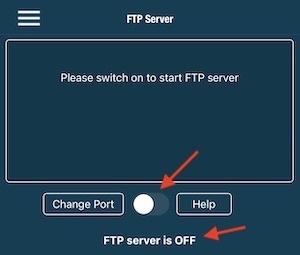 enabling ftp server