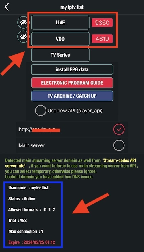 iptv list details on gse