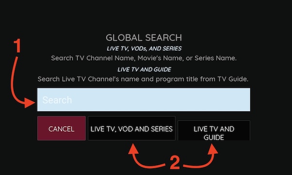 master search on xciptv