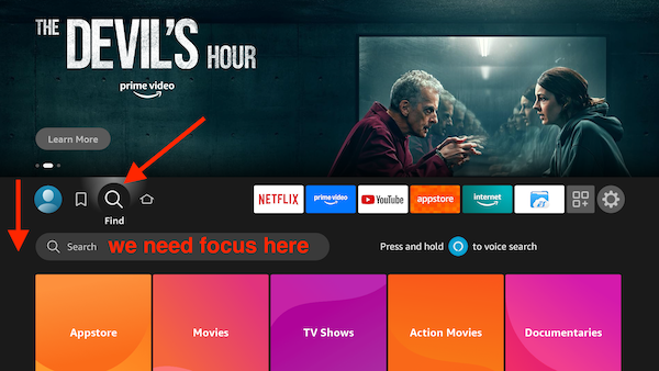 fire tv stick dashboard