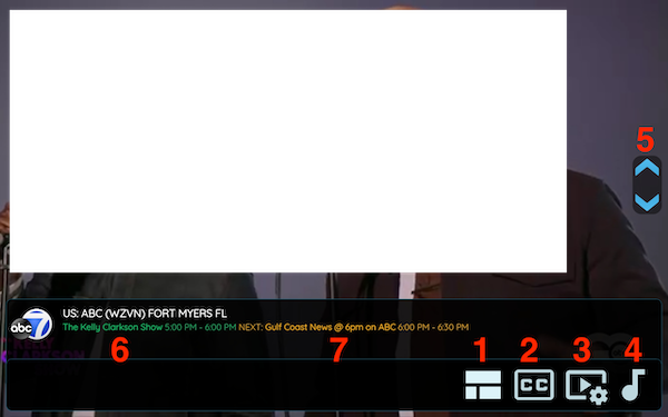 live tv played in full screen.