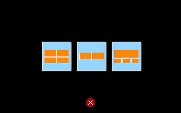 xciptv multi screen layouts.