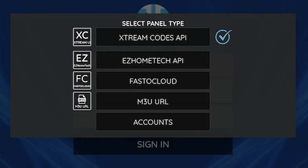 a list of playlist input on xciptv.